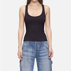 NEW EB DENIM lucy racer back tank in black